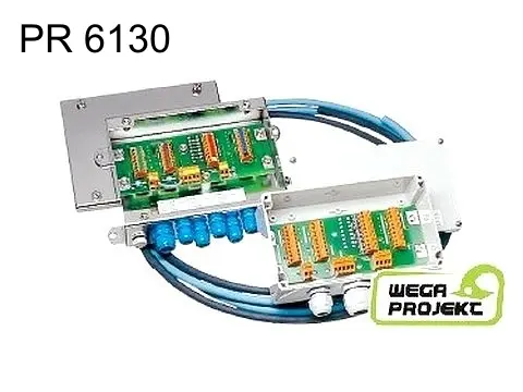 PR 6130/08, PR 6130/04N, 64S, 68S, PR 6135(A), 6136(A) Cable junction boxes, Extension cable